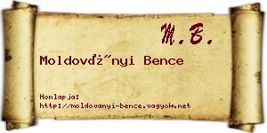 Moldoványi Bence névjegykártya